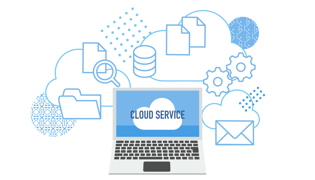 クラウドサービスを利用しているイメージ