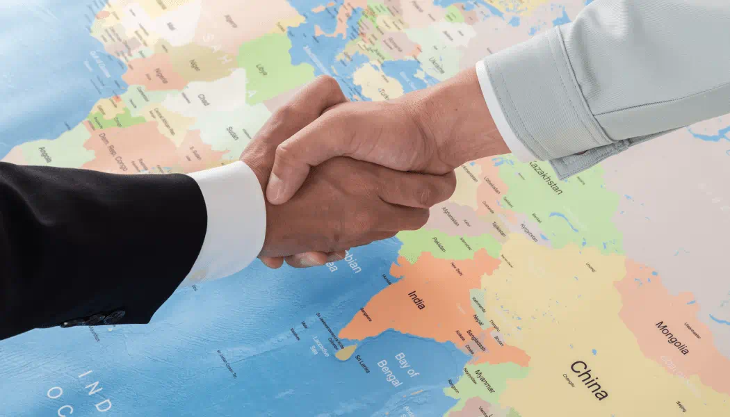 オフショア開発を成功させている様子